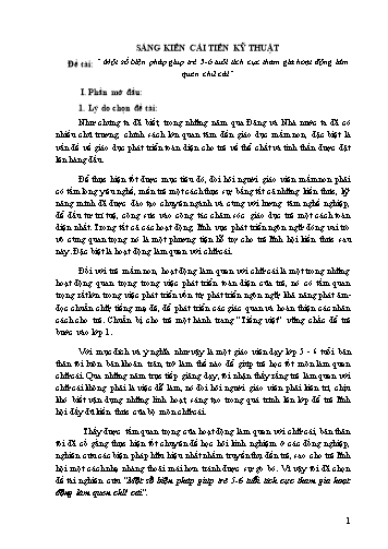 SKKN Một số biện pháp giúp trẻ 5-6 tuổi tích cực tham gia hoạt động làm quen chữ cái